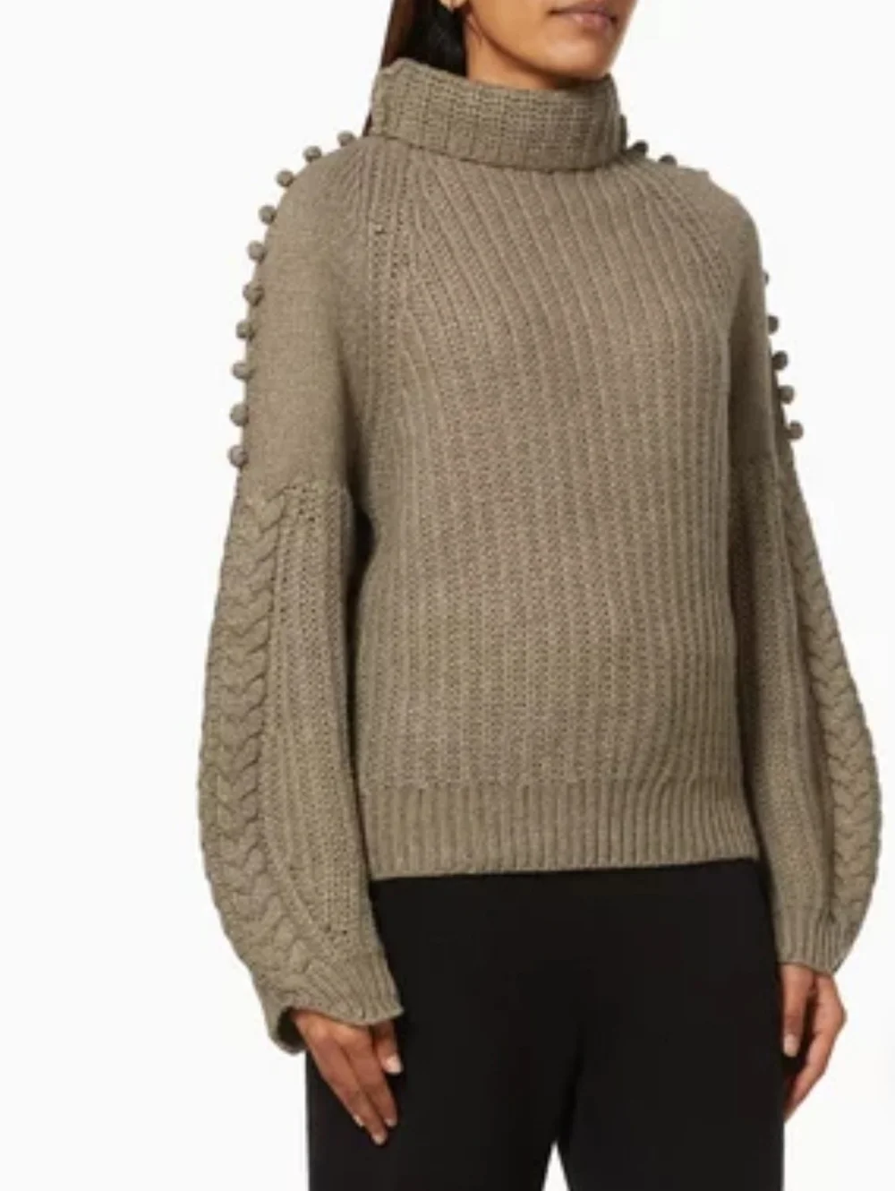 Jolslin Studio Gemma Merino Wool Blend Turtleneck Sweater Australian Designer